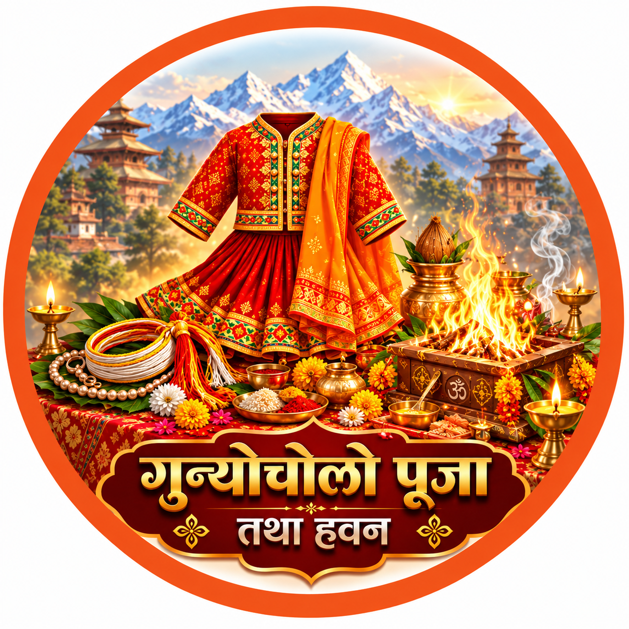 GunyoCholo Puja and Hawan